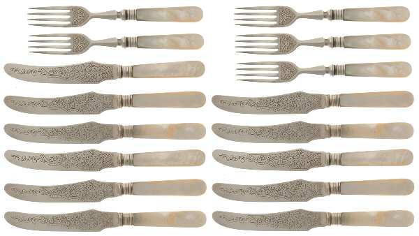 Flatware (Plated Bolster) 16 Piece Dessert Set