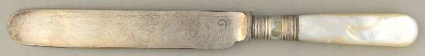 Flatware (Plated Bolster) Breakfast Knife with Silverplate Blade