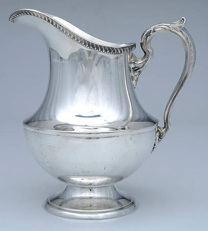 Georgian (Sterling, Hollowware) Sterling Water Pitcher