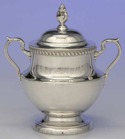 Georgian (Sterling, Hollowware) Sugar Bowl & Lid