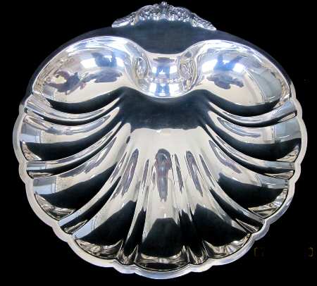 Georgian (Sterling, Hollowware) 14" Shell Shape Bowl