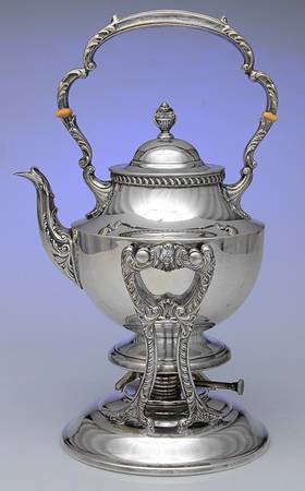 Georgian (Sterling, Hollowware) Kettle, Stand & Burner