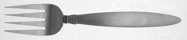 Satin Raleigh (Stainless) Large Solid Cold Meat Serving Fork