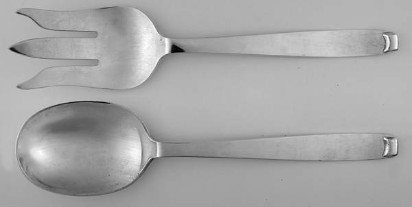 Nordic (Sterling) (2 Pc) Solid Salad Set