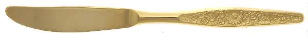 Golden Marguerite (Gold Electroplate) Modern Solid Knife