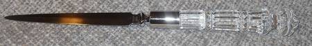 PHF1 (Stainless, Crystal) Letter Opener with Stainless Blade