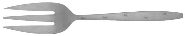 PTC5 (STAINLESS) Medium Solid Cold Meat Serving Fork