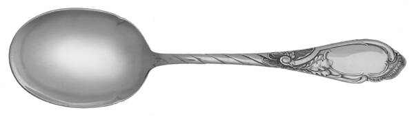 P7R1 (Silverplate) Small Solid Smooth Casserole Spoon
