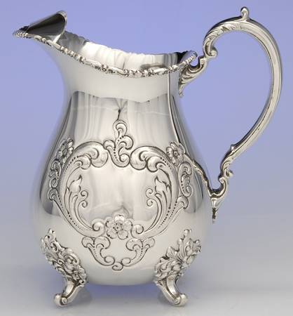 Old English (Sterling, Hollowware) Ice Lip Water Pitcher