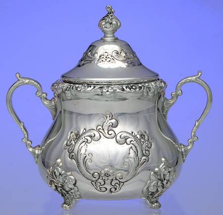 Old English (Sterling, Hollowware) Sugar Bowl & Lid