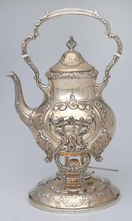 Old English (Sterling, Hollowware) Kettle, Stand & Burner
