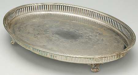 110 (Silverplate, Hollowware) 15" Gallery Tray