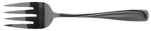 Satin Newtown (Stainless) Medium Solid Cold Meat Serving Fork