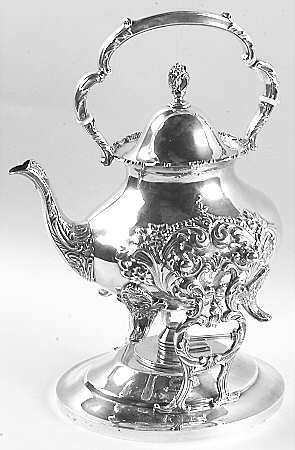 Crest of Windsor (Sterling, Hollowware) Kettle, Stand & Burner