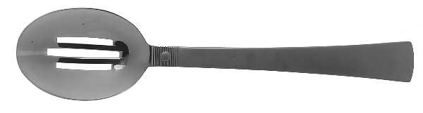 Satin Spencer (Stainless) Pierced Solid Serving Spoon