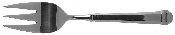 Hannah (Stainless, 18-8) Large Solid Cold Meat Serving Fork