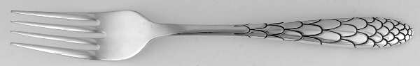 Fishscale (Silverplate) Individual Salad Fork