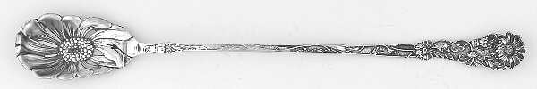 Daisy (Sterling, 1908) Pierced Bowl Long Handle Olive Spoon