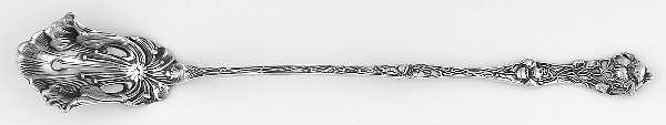 Poppy (Sterling, 1908) Pierced Bowl Long Handle Olive Spoon