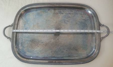 3212 (Silverplate, Hollowware) Large Silverplate Waiter Tray