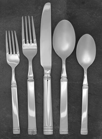 Nicole Mirror (Stainless) 5 Piece Place Setting