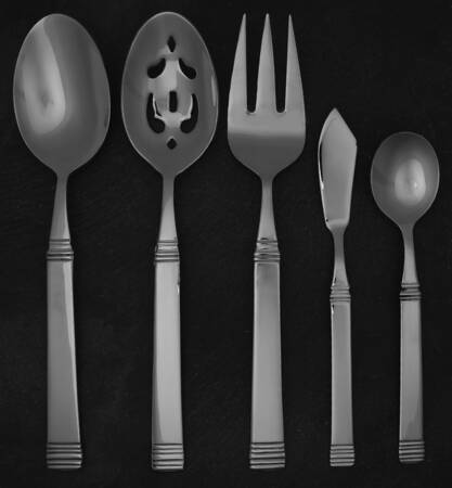 Nicole Mirror (Stainless) 5 Piece Hostess Set