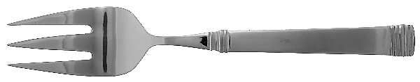 Nicole Mirror (Stainless) Large Solid Cold Meat Serving Fork