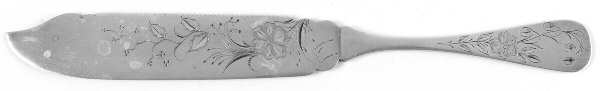 Myrtle (Silverplate) Solid Piece Cake Knife/Cake Saw