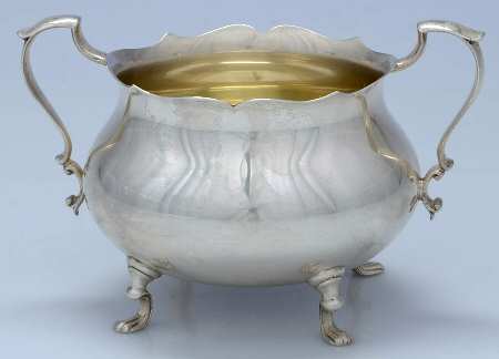 Jack Shepard Repro-Plain (Sterling, Hollowware) Open Sugar Bowl