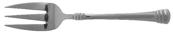 Tribute Mirror (Stainless) Medium Solid Cold Meat Serving Fork