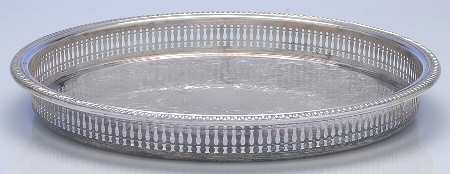 Silverplate Hollowware 12" Gallery Tray