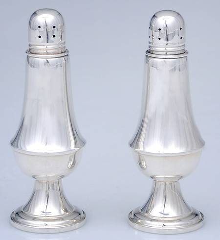 Silverplate Hollowware Salt and Pepper Set