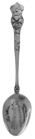 Wild Rose (Sterling) Souvenir Spoon (Five O'Clock Spoon)