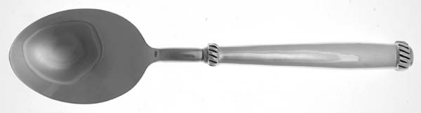 Twist (Silverplate Handle) Solid Serving Spoon