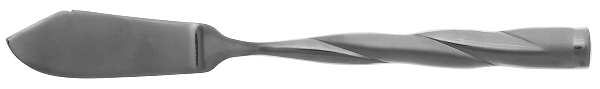 Tandem Frosted (Stainless) Flat Handle Master Butter Knife