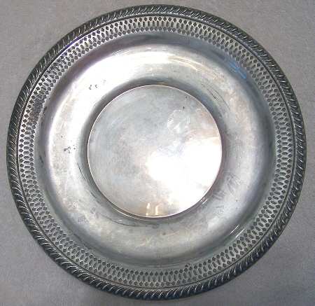 58 (Sterling, Hollowware) 9" Sandwich Plate