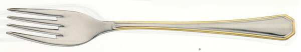 America (Stainless, Gold Accent) Fork