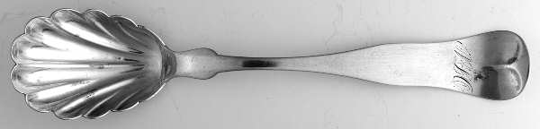 Coin Silver Flatware Sugar Shell Spoon