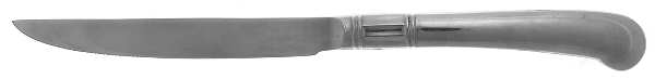 PFF33 (Stainless) Solid Pistol Handled Individual Steak Knife