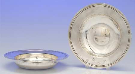 Sterling Hollowware Pair of Round All Purpose Dishes
