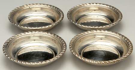 PSC1 (Sterling, Hollowware) Butter Pat - Set of 4