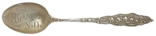 PBM23 (Sterling) Souvenir Spoon (Five O'Clock)