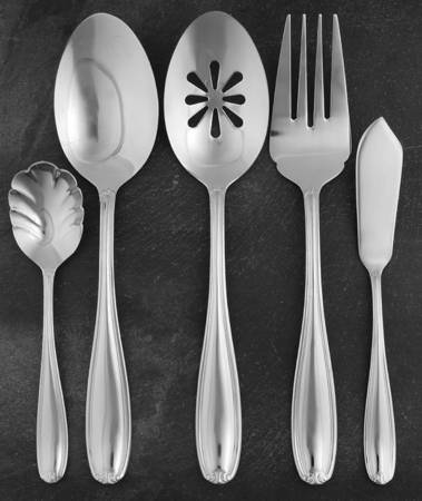 Linden (Stainless) 5 Piece Hostess Set