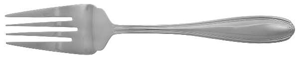 Linden (Stainless) Medium Solid Cold Meat Serving Fork by Pfaltzgraff