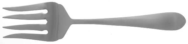 Salisbury Satin (Stainless) Medium Solid Cold Meat Serving Fork