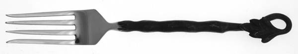 Curled Leaf (Stainless) Individual Salad Fork