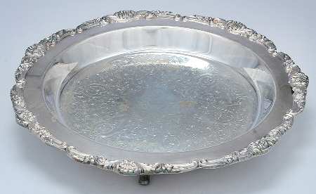 118 (Silverplate, Hollowware) Footed Pie Plate