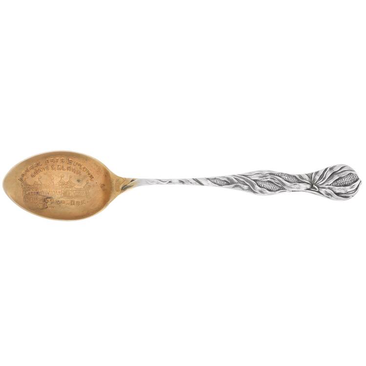 States & Cities Souvenir Spoons(Sterling) Oregon Demitasse Spoon