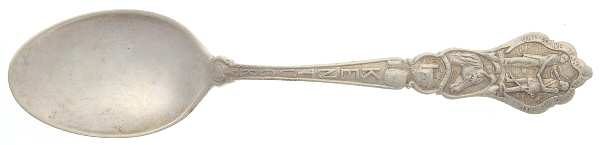 States & Cities Souvenir Spoons(Silverplate) Kentucky Five O'Clock Spoon