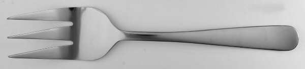 Satin Gotham (Stainless) Medium Solid Cold Meat Serving Fork by Pfaltzgraff